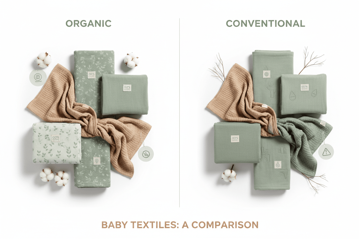 Comparative Shop Textiles Organic vs. Conventional Baby Textiles: Complete Comparison Guide ...
