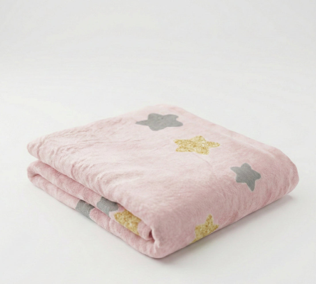 Kiddospot pink baby milestone blanket, monthly photo prop