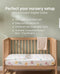 GOTS Organic Cotton Cot Fitted Sheet | Flower Design | 132x72cm Nursery Bedding
