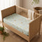 GOTS Organic Cotton Cot Fitted Sheet | Frog & Snail Design | 132x72cm Nursery