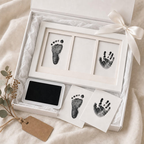 Newborn Footprint & Handprint Kit | Inkless Print Kit | Frame Included