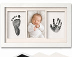 Newborn Footprint & Handprint Kit | Inkless Print Kit | Frame Included