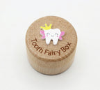 Kiddospot deluxe engraved wooden tooth fairy box front view — premium beechwood