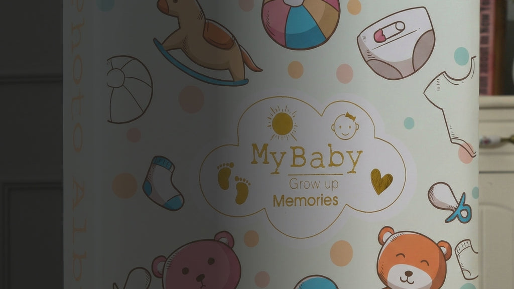 Kiddospot Baby Memory Book and Journal — 100-page hardbound keepsake capturing birth to age 5 milestones, for parents and gift givers